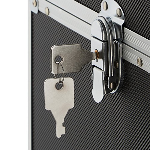 TecTake MALETÍN DE COSMÉTICOS con Ruedas Belleza Maquillaje (Negro)