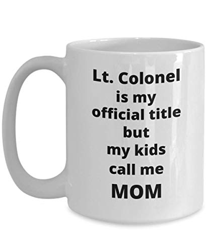 Teniente Coronel LTC Mamá Taza de café Idea de regalo divertida para mujer Oficial de ejército Promoción Día de la Madre Cumpleaños