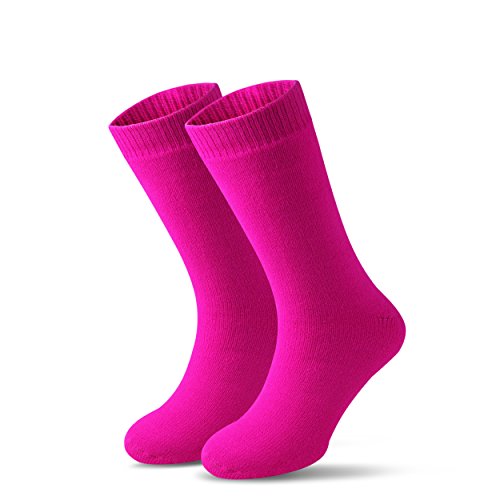 Térmicos de Invierno Calcetines de Lana Super Calor Gruesa Calentar Suave Cómodo Calcetines de Mujer Hombre (rosa, M/Hombre 36-41; Mujer 37-42)