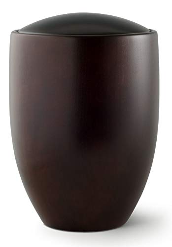 The Coffin Company Seville Edition - Urna de Madera para Cenizas de cremación - Madera de Aliso torneada a Mano (ébano Oscuro) - Tamaño para Adultos