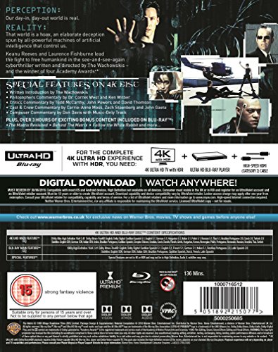 The Matrix [Edizione: Regno Unito] [Italia] [Blu-ray]