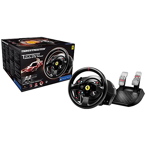 Thrustmaster T300 FERRARI GTE - Volante - PS4 / PS3 / PC - Force Feedback - Replica Ferrari 458 Challenge - Licencia Oficial Ferrari