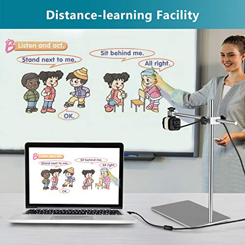 Thustand Cámara USB Visualizador USB de Ultra Alta definición V4K, Cámara de Documentos USB portátil para Windows, macOS y Chrome OS