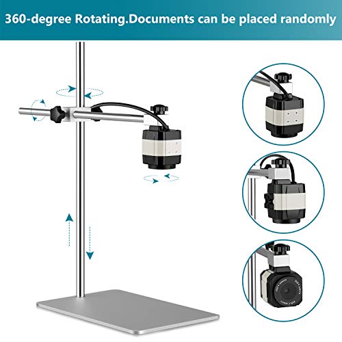 Thustand Cámara USB Visualizador USB de Ultra Alta definición V4K, Cámara de Documentos USB portátil para Windows, macOS y Chrome OS