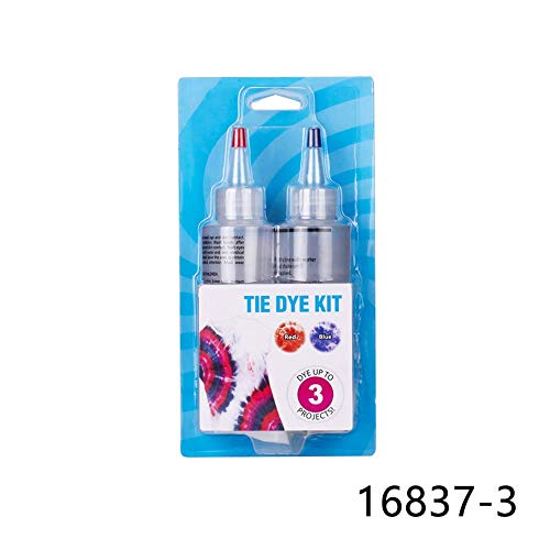 Tie Dye Kit de tinte para camisas, 2 colores, pigmento teñido con bandas de goma para ropa de bricolaje, colorida, bolsa, bufanda, no tóxica, tintes de graffiti, No nulo, 3, Tamaño libre