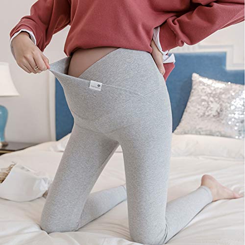 Tienda de Hanks El Otoño Y El Invierno De La Manera Polainas Embarazo De La Madre Pantalones Casuales Ropa De Otoño (Color : Light Grey, Size : XXL)