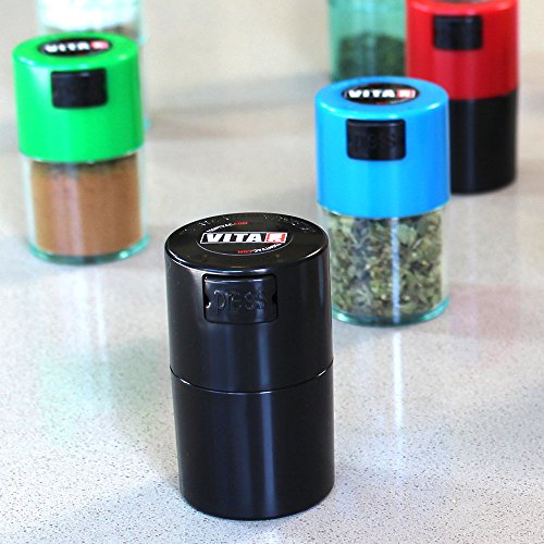 Tightpac America, Inc. Vitavac - 5g to 20 Grams Airtight Multi-Use Vacuum Seal Portable Storage Container for Dry Goods, Food, and Herbs
