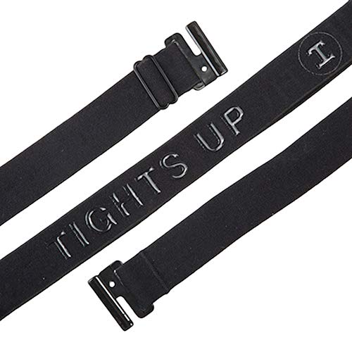 Tights Up: Cinturón elástico ajustable. Hebilla plana. Antideslizante (Negro)