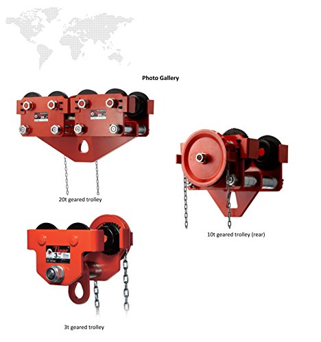 Tigre amz1022992 TGS Geared haz de viaje/carro de la viga, sola barra, 3.0 T, ancho: 88 mm-230 mm