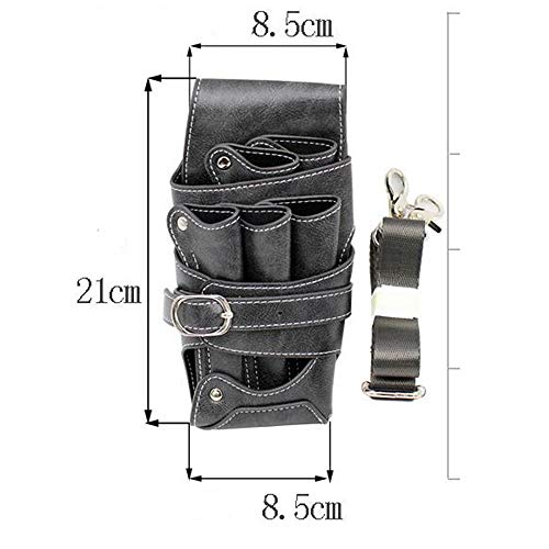 Tijeras para el Cabello 3 piezas de pelo de la herramienta de peluquería viaje Funda tijera de peluquería bolsa Peluquería Tijeras Tijeras Organizador Salon Salon Kit Bolsa bolsa de almacenamiento lle