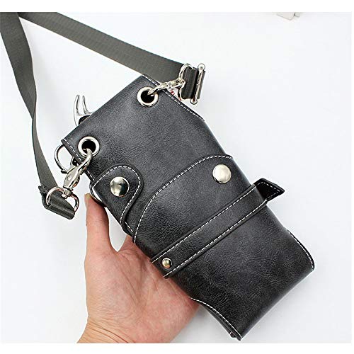 Tijeras para el Cabello 3 piezas de pelo de la herramienta de peluquería viaje Funda tijera de peluquería bolsa Peluquería Tijeras Tijeras Organizador Salon Salon Kit Bolsa bolsa de almacenamiento lle