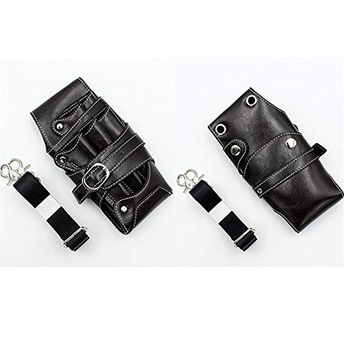 Tijeras para el Cabello 3 piezas de pelo de la herramienta de peluquería viaje Funda tijera de peluquería bolsa Peluquería Tijeras Tijeras Organizador Salon Salon Kit Bolsa bolsa de almacenamiento lle