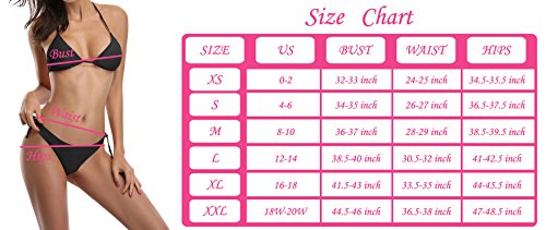 TIKISMILE Bikini para niña con fondo de camomila, para mujer -  Multicolor -  X-Large