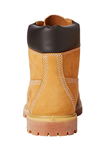 Timberland 6 Inch Premium Waterproof, Botas Chukka para Mujer, Amarillo Wheat Nubuck, 37 EU