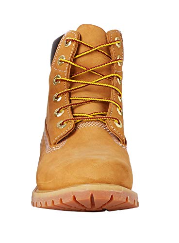 Timberland 6 Inch Premium Waterproof, Botas Chukka para Mujer, Amarillo Wheat Nubuck, 37 EU