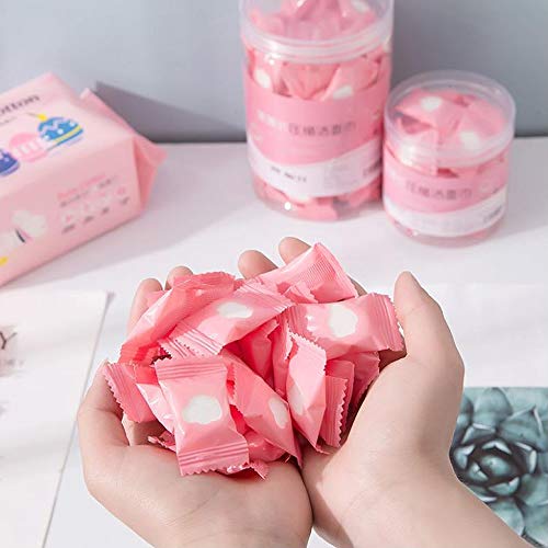 tingz 100PCS Mini Toallas de Cara comprimidas,Franelas de Toallas de Viaje Desechables, adecuadas para Uso Familiar y Viajes al Aire Libre
