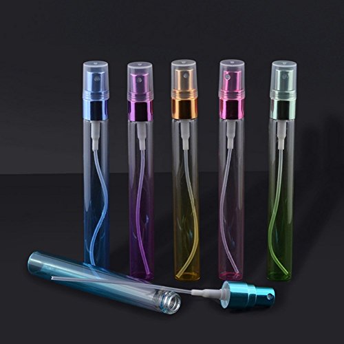 tininna 6 pieza Viaje Portátil Mini 10 ml vacío nachfüllbare vaporizador vaporizador pulverizador de perfume perfume botella Pump equipado con embudo