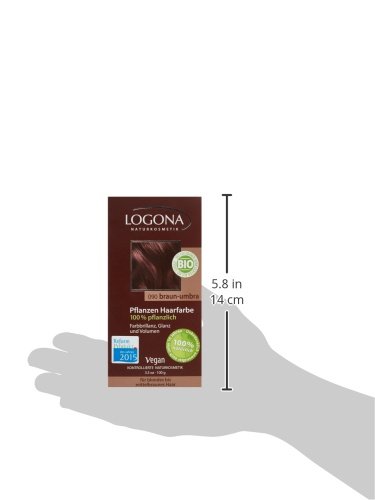 Tinte natural Logona cosmético vegetal, para el pelo, en polvo (100 g)