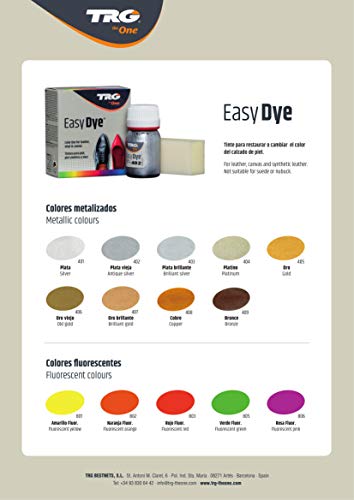 Tinte para calzado y complementos de piel TRG Easy dye # 403 Plata brillante 25ml