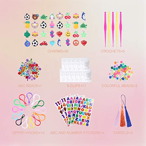 Tintec Gomitas para Hacer Pulseras, 10000Pcs Gomitas Elásticas Plásticas de 28 Colores para Tejer Bandas de Goma de Juguete para Niñas Anillos Collares de Bricolaje Manualidad Niña