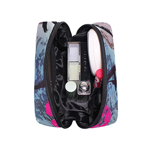 TIZORAX Paris Torre Eiffel Kiss práctico bolsa de maquillaje bolsa organizador bolsa de viaje