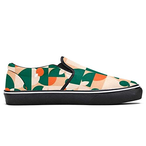 TIZORAX Payaso con nariz roja resbalón en zapatos mocasines para mujer niña moda lona plana barco zapato, color Multicolor, talla 40 EU