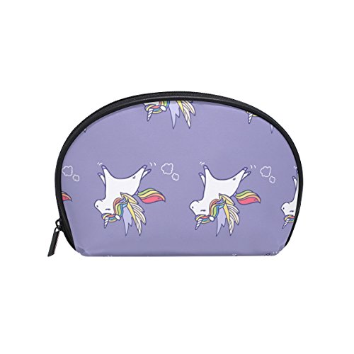 TIZORAX Pegasus Patern Bolsa de Cosméticos Viajes Práctico Organizador Bolsa Bolsa de Maquillaje Bolsa para Mujeres Niñas