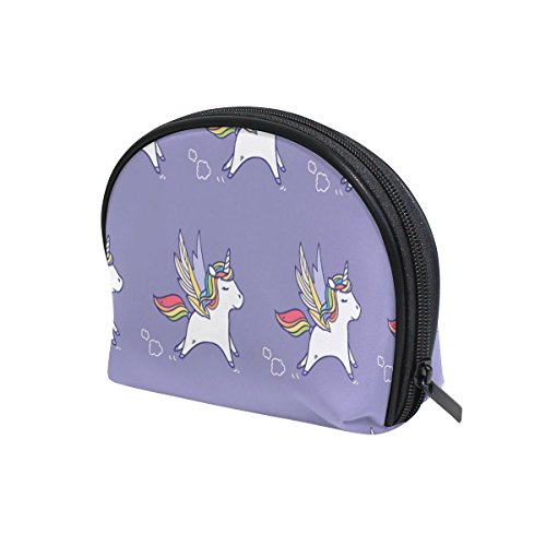 TIZORAX Pegasus Patern Bolsa de Cosméticos Viajes Práctico Organizador Bolsa Bolsa de Maquillaje Bolsa para Mujeres Niñas