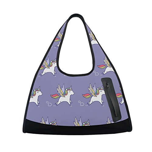 TIZORAX Pegasus Patern - Bolsa de Viaje para Gimnasio y Deporte