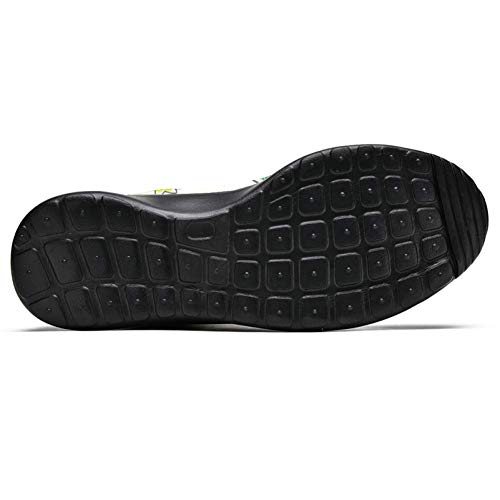 TIZORAX Zapatillas de correr para hombre, con diseño de osito en cohete volador, de malla transpirable para caminar, senderismo, tenis, color Multicolor, talla 42 2/3 EU