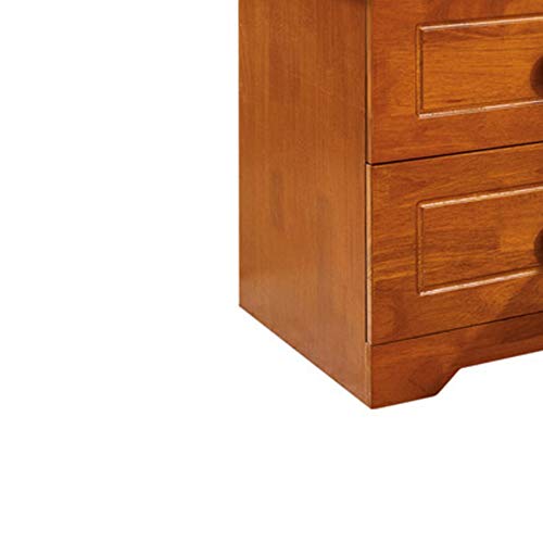 TJLSS Mini mesita de Noche Mesita de Noche de Dormitorio Simple, mesita de Noche de Madera Maciza con diseño de Doble cajón