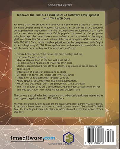 TMS WEB Core: Web Application Development with Delphi