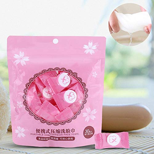 Toallas comprimidas Desechables Toallitas de Camping Toallas de Mano Toallas de Tejido para Viajes Hogar Baño Salón Al Aire Libre(#1)