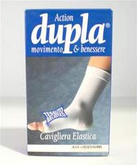 Tobillo elástico color blanco Dupla tamaño mediano