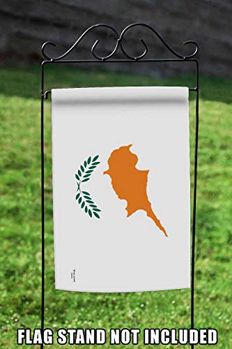 Toland casa jardín Bandera de Chipre 12,5 x 18 Inch nación país Bandera de Jardín