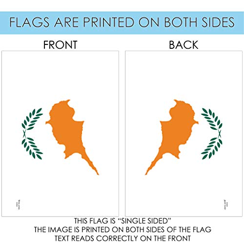 Toland casa jardín Bandera de Chipre 12,5 x 18 Inch nación país Bandera de Jardín