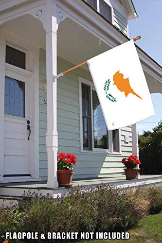 Toland casa jardín bandera de Chipre 28 x 40 inch nación país casa bandera