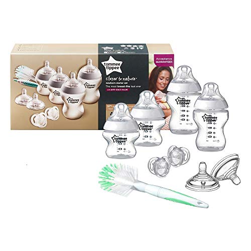 Tommee Tippee Closer to Nature - Kit de biberones, transparente