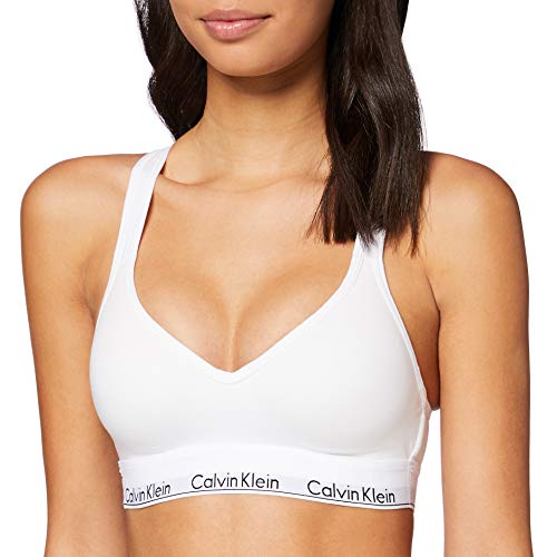 Tommy Hilfiger Bralette Lift Sujetador Deportivo, Blanco, XS para Mujer
