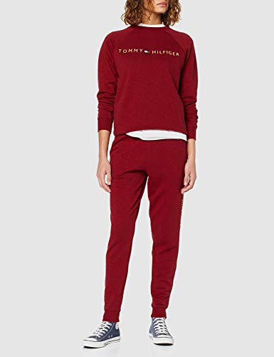 Tommy Hilfiger Cn Track Top LS Conjunto térmico, Rojo (Red 629), Talla única (Talla del Fabricante: X-Small) para Mujer
