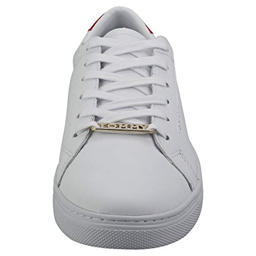 Tommy Hilfiger Essential Sneaker, Zapatillas para Mujer, Blanco (RWB 020), 39 EU