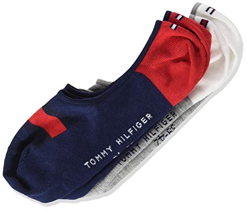 Tommy Hilfiger TH Kids Hilfiger Footie 2p Calcetines, Niños, Azul (Tommy Original 085), Talla única (Talla del Fabricante: 39/42)