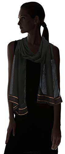 Tommy Hilfiger TH Logo Border Scarf Juego de accesorios de invierno, Deep Rouge, OS para Mujer