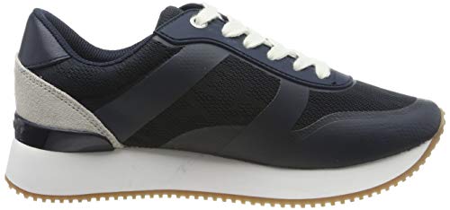 Tommy Hilfiger Tommy Jacquard City Sneaker, Zapatillas para Mujer, Azul (Midnight 403), 40 EU