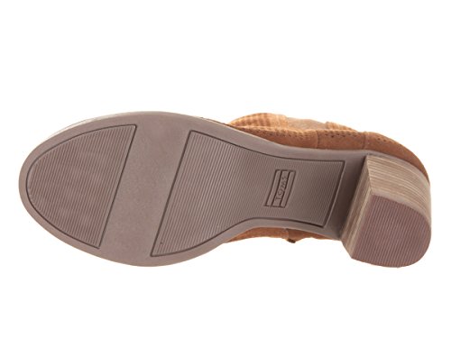 TOMS Botines peep toe perforados de Mallorca para mujeres en tama?o canela 9.5