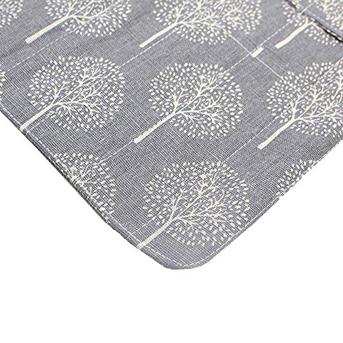 TOOGOO 20 Hoyos 15 Pulgadas Estuche para Pinceles de Artista Estuche Enrollable Bolso para Bolsa de Lona (áRbol Gris Sin Pinceles)