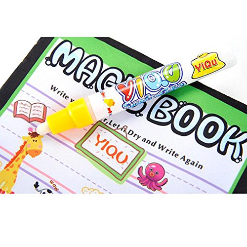 TOOGOO Magic Water Drawing Book, Libro de colorear, Doodle Magic Pen Animals Painting