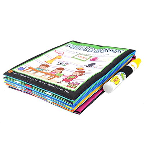 TOOGOO Magic Water Drawing Book, Libro de colorear, Doodle Magic Pen Animals Painting