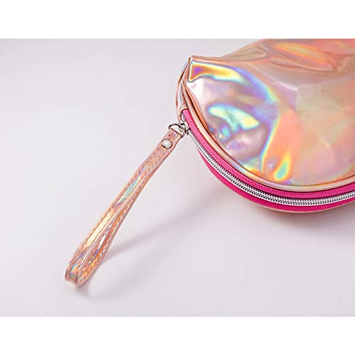 Topdo - 1 bolsa de maquillaje práctica para maquillaje, cosméticos, pintalabios, bolsas, organizador, para mujeres, hombres, adolescentes, niñas, regalo de Navidad, color marrón