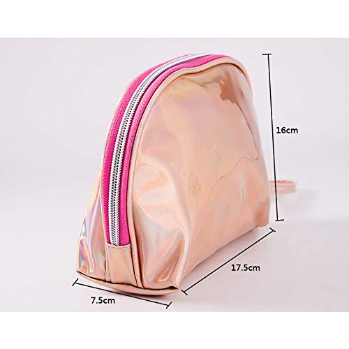 Topdo - 1 bolsa de maquillaje práctica para maquillaje, cosméticos, pintalabios, bolsas, organizador, para mujeres, hombres, adolescentes, niñas, regalo de Navidad, color marrón